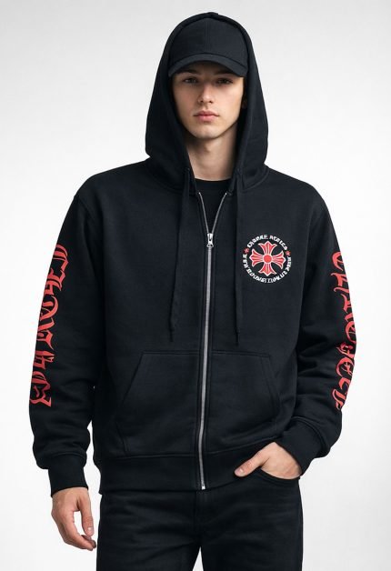 black chrome hearts hoodie