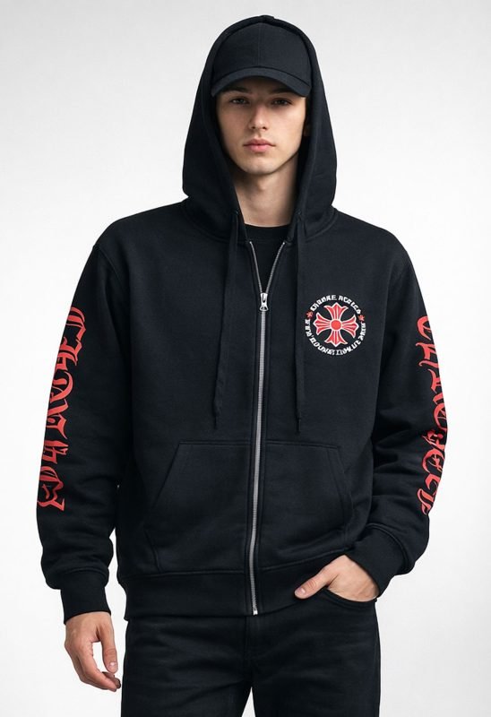 black chrome hearts hoodie
