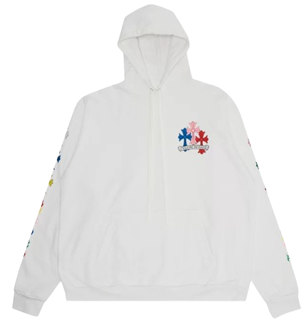 Chrome Hearts Multi Colors White Hoodie