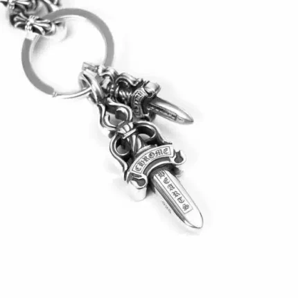 DOUBLE DAGGER KEY RING