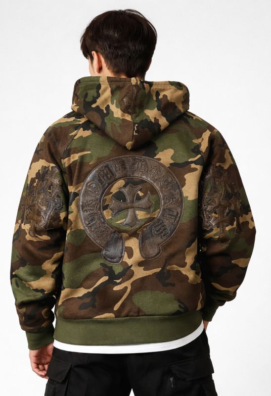 camo chrome hearts hoodie