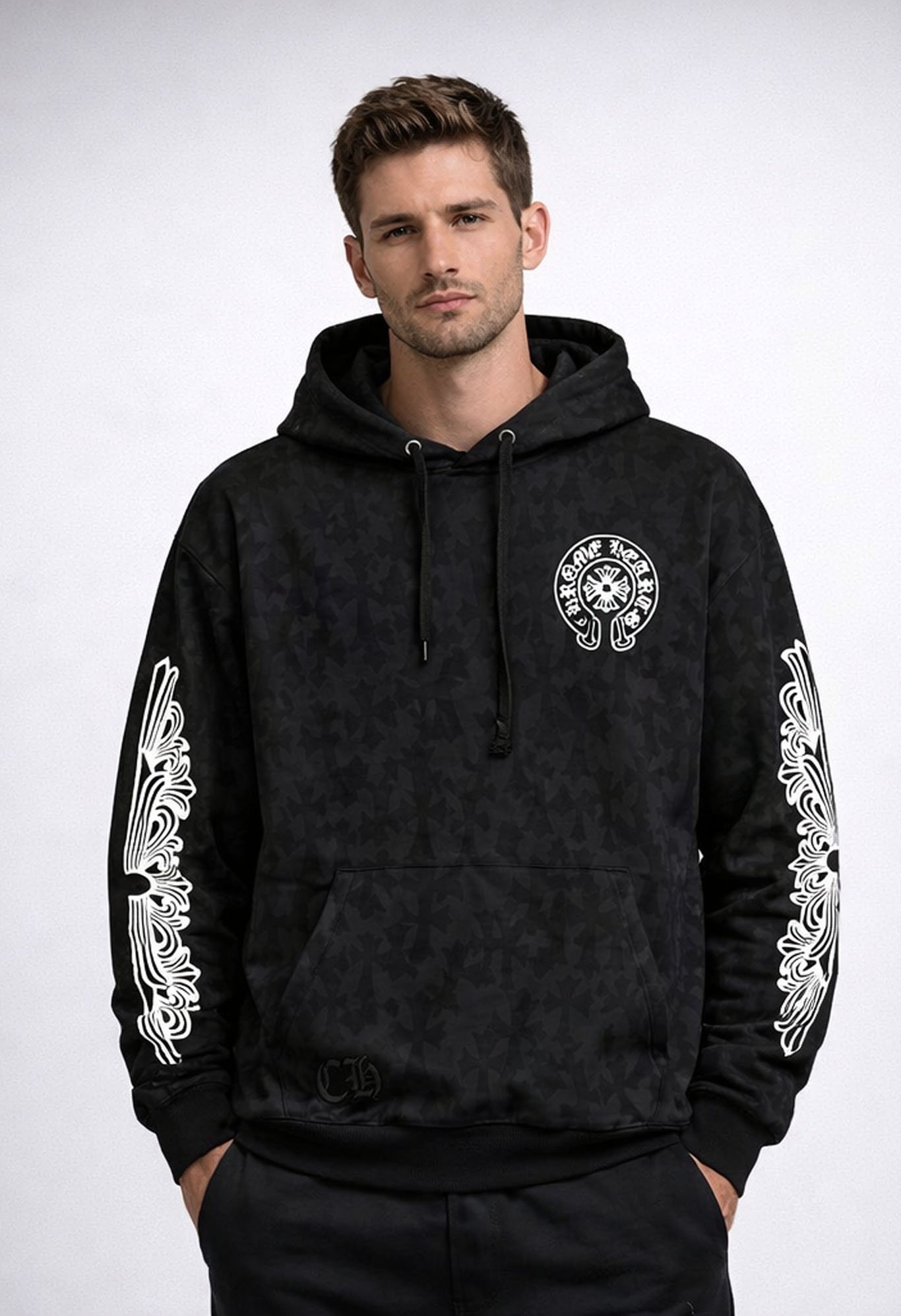 chrome-hearts-cemetery-hoodie-men Chrome Hearts Cemetery Hoodie