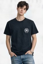 Chrome hearts eye chart spell out t shirts black