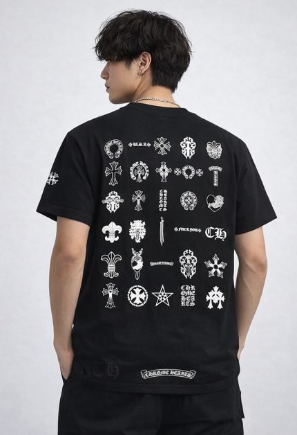 Chrome Hearts multi logo t shirt