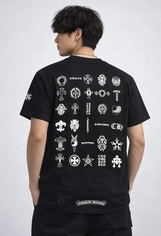 Chrome Hearts multi logo t shirt