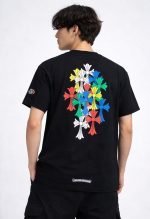 chrome hearts multicolor cross t-shirt
