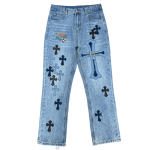 Chrome hearts denim jeans