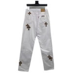 chrome hearts jeans white