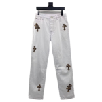 chrome hearts jeans white