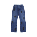 Chrome hearts leather jeans
