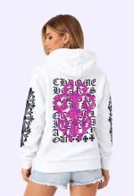 Chrome Hearts Eye Chart Pink Dagger Pullover Hoodie