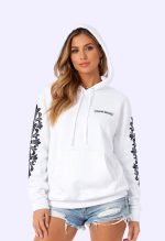 Chrome Hearts Eye Chart Pink Dagger Pullover Hoodie