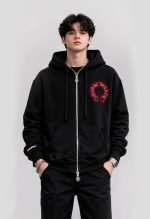 chrome hearts zip up hoodie