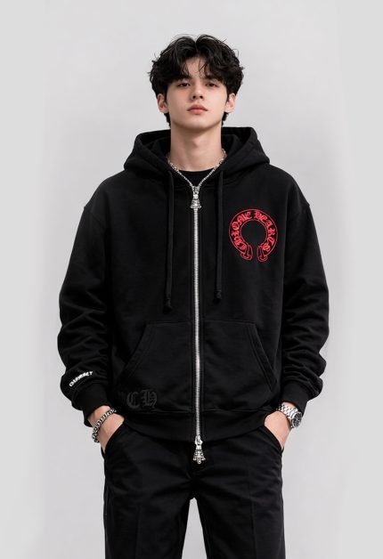 chrome hearts zip up hoodie