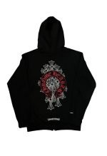 chrome hearts cemetery hoodie