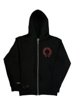 chrome hearts zip up hoodie